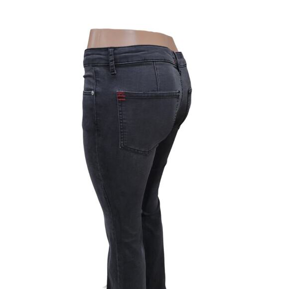 Urban Outfitters BDG‎ Flare Bell Bottom Stretch Denim Jeans Size 28 Washed Black - Picture 5 of 14